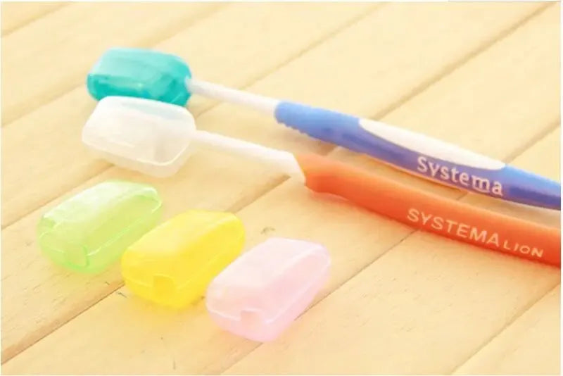 5pcs Portable Toothbrush Cover Travel Portable Toothbrush Protection Case Outdoor Dustproof Case Portable Travel Toothbrush Case