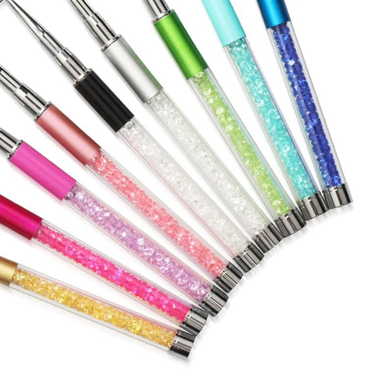 Rhinestone Handle Lash Brush Reusable Eyelash Brushes Mascara Applicator Wand Brushes Eyelash Extension Makeup Tool Eyelashes