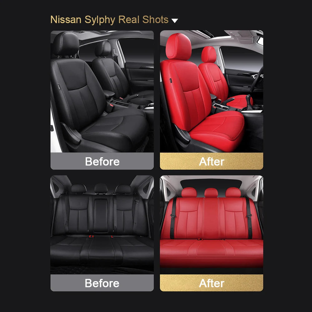 For Land Rover Range Rover Velar 2017 2018 2019 2020 Faux Leather Custom Car Seat Covers Full Set Interior Protector Accessories