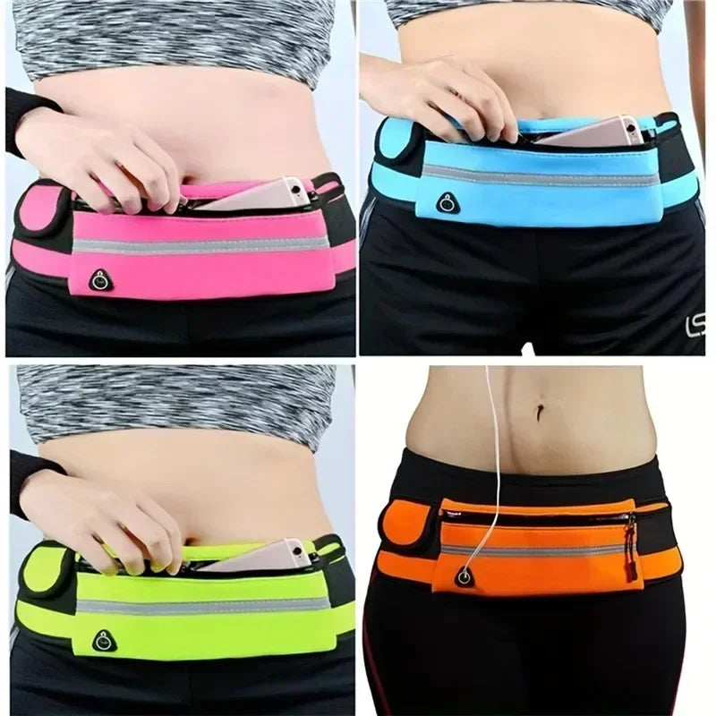 Multi Functional Sports Waist Bag Men's and Women's Outdoor Running Card Headphones Phone Small Item Storage Bag Free Your Hands