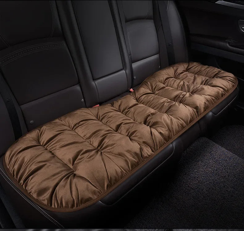 Winter Car Seat Cover with Back Pad Warm Slip-resistant Car Seat Cushion Chair Protector Universal for Suv Pick-Up Truck Sedan