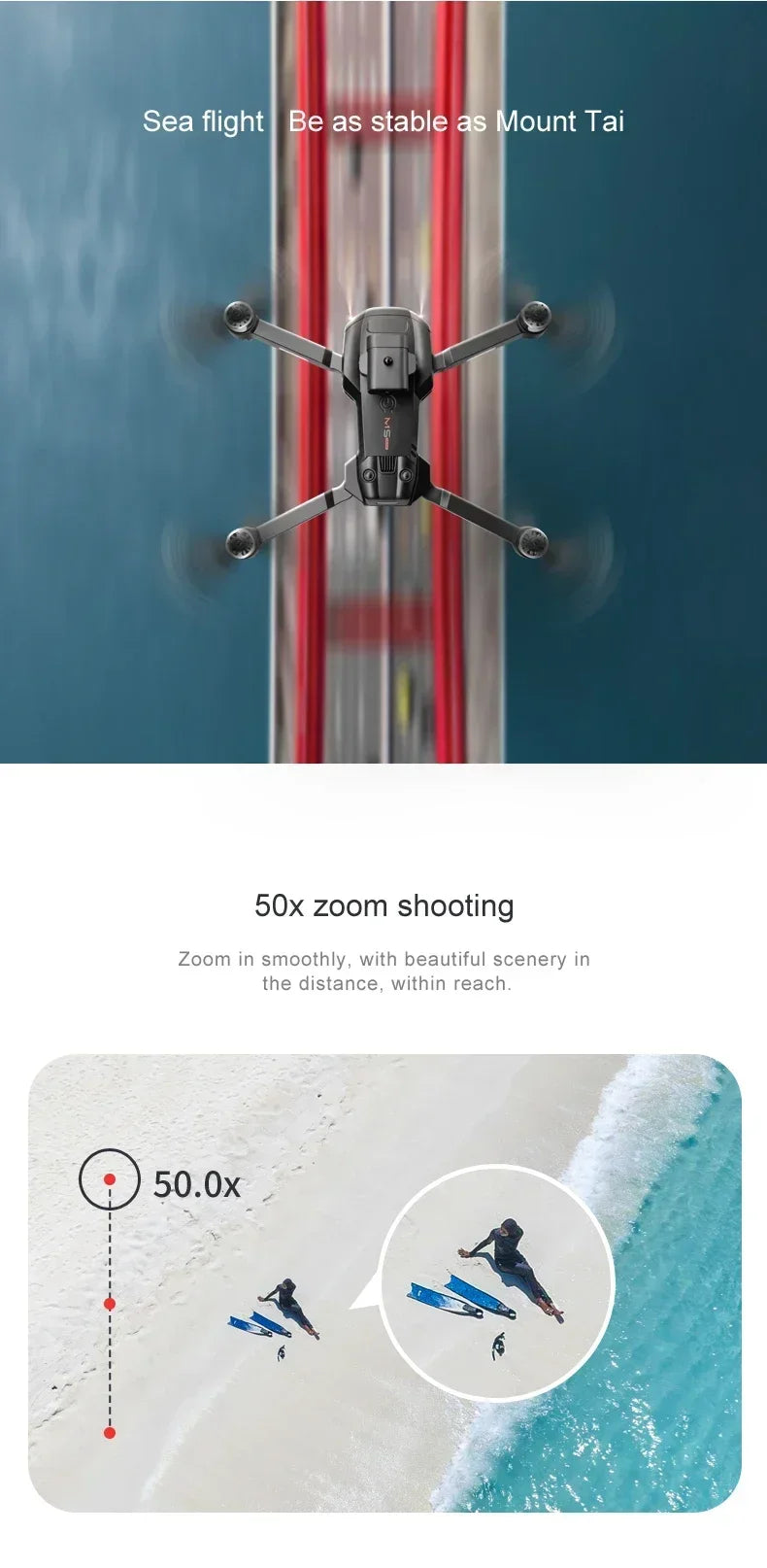 M1S Drone 8K Professional Triple Camera Obstacle Avoidance Aerial Foldable RC Quadcopter Drone Brushless Motor