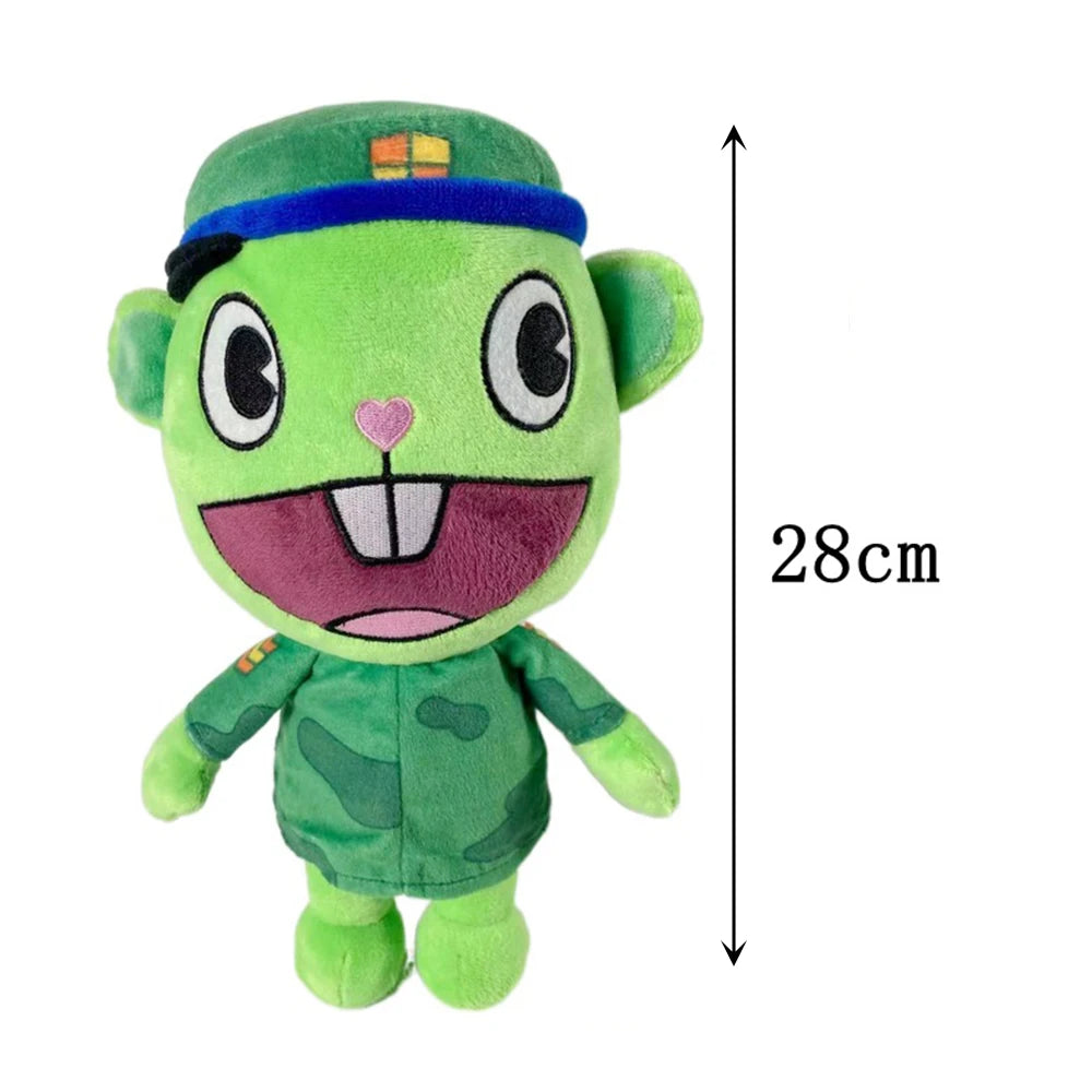 20-28cm Happy Tree Friends Plush Doll Cartoon Anime Plush Toys Flakey Flippy Soft Pillow Room Decor Doll Gift For Boys Girls