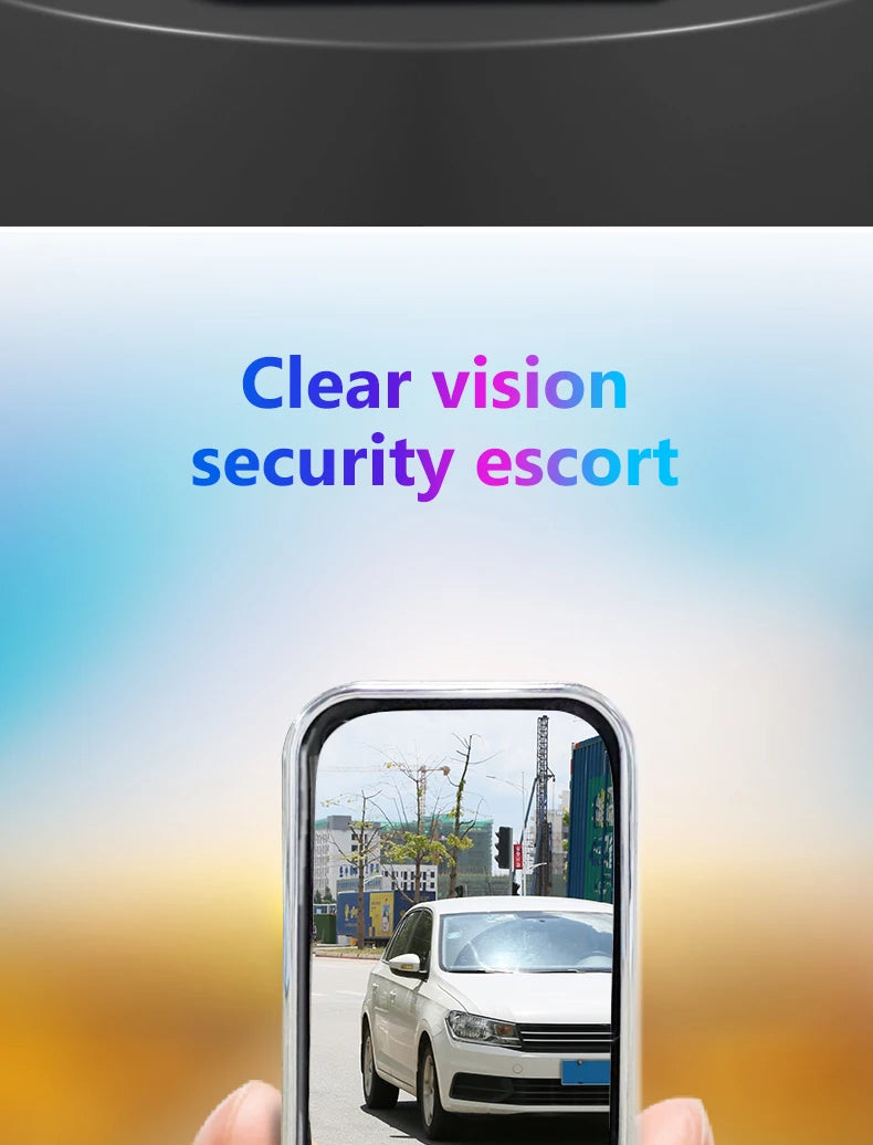 SEAMETAL Car Rearview Mirror Auxiliary Blind Spot Wide-angle Mirror Adjustable Mirror Exit The Car Auxiliary Observation Mirror