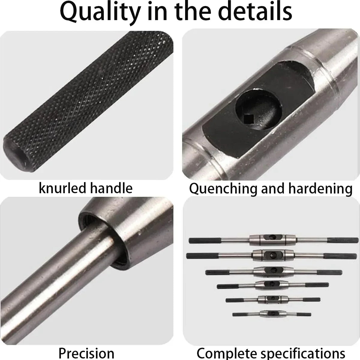 M2-M24 Adjustable Hand Taps Wrench Tools For Mechanic Tapping Winch High Quality Steel Thread Processing Tools CNC Screw Tap