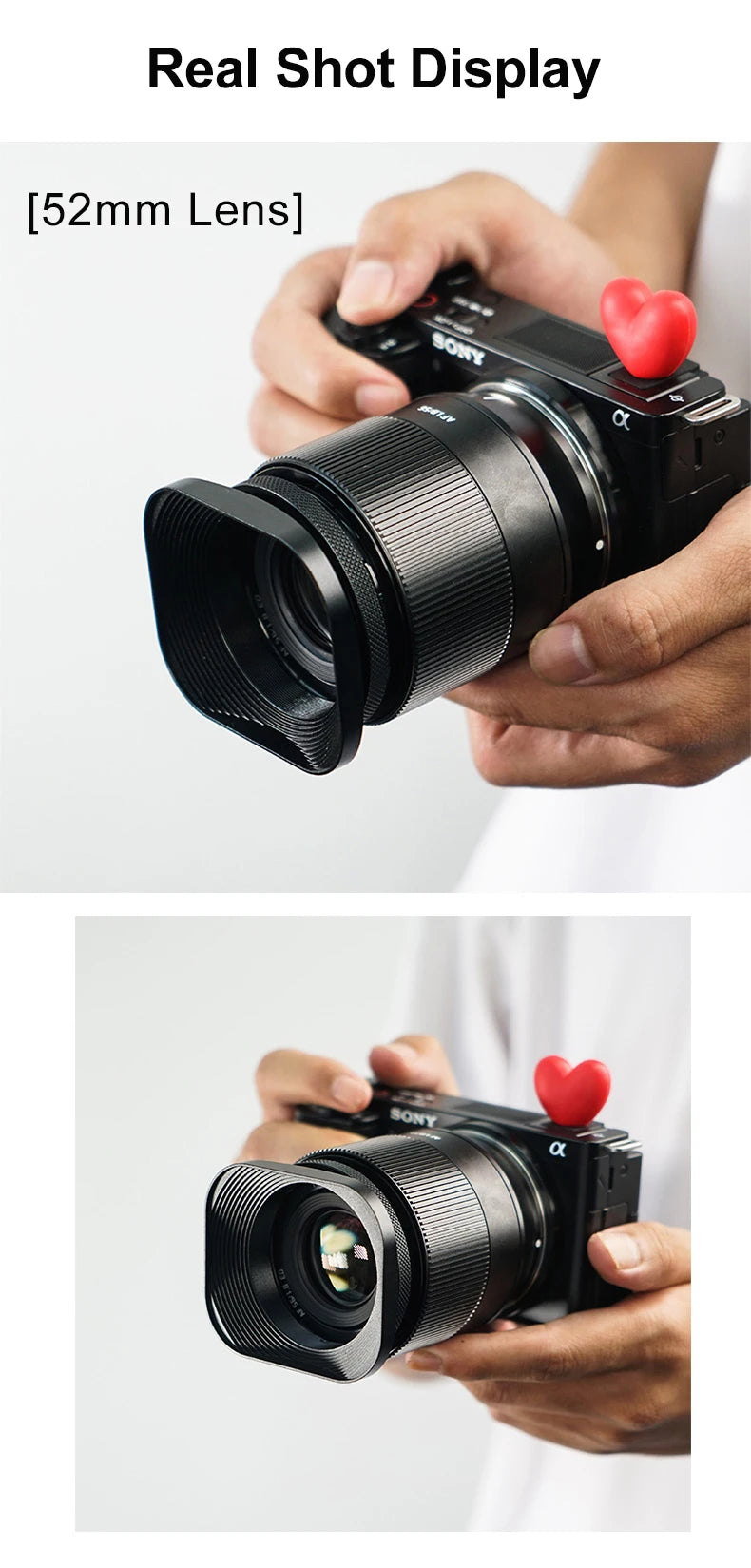 Metal Camera Square Lens Hood Universal Retro Reduce Light for Fuji Fujifim 39mm 43mm 46mm 49mm 52mm Filter Adapter Ring Metal