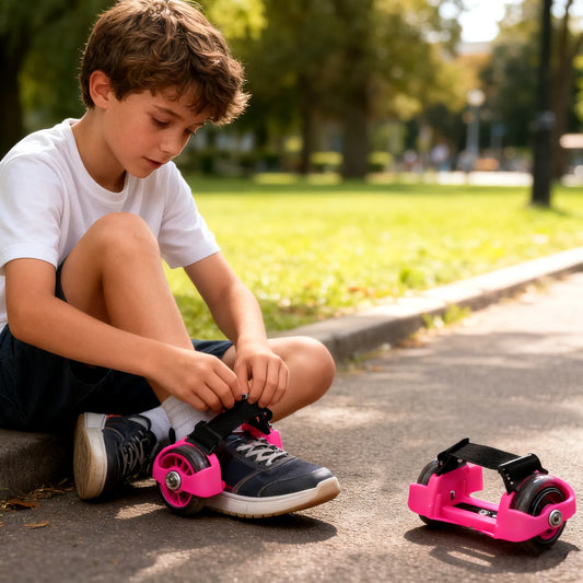 1 Pair Glittery Roller Shoes Adjustable Outdoor Skates For Light-Up Wheels Durable Skate Roller Sports Gift