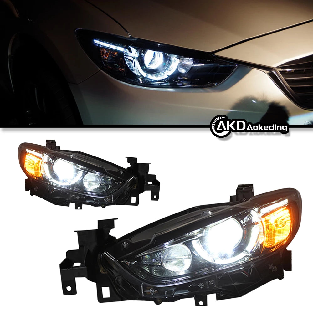 Auto Parts For Mazda 6 Atenza Headlights 2013-2016 latest Styling LED Daytime Lights Dual Projector Car Accesorios Modified