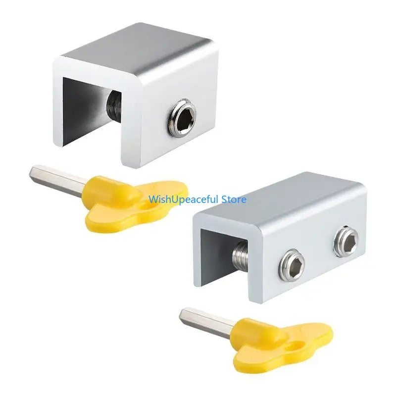34YA 4 Pcs Window Security Lock Aluminum Window Limiters Child Safety Sliding Window Restrictor for Children's Room Bedroom