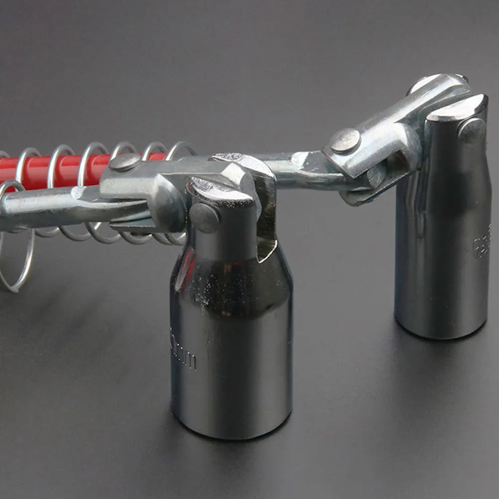 Universal 14mm/16mm/21mm Spark Plug Removal Tool Wrench 360 Degree Rotation Spark Plug Removal Socket Wrench Auto Repair Tool