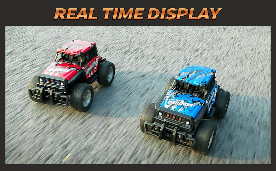 2.4G RC Car Electric Drive Off-Road Big Wheel High Speed Purple Remote Control Trucks Girls Toys for Children