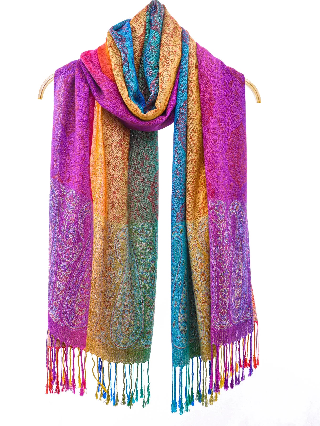 Fashion Women's Silk Scarf Luxury Satin Shawl Wraps pashmina scarf