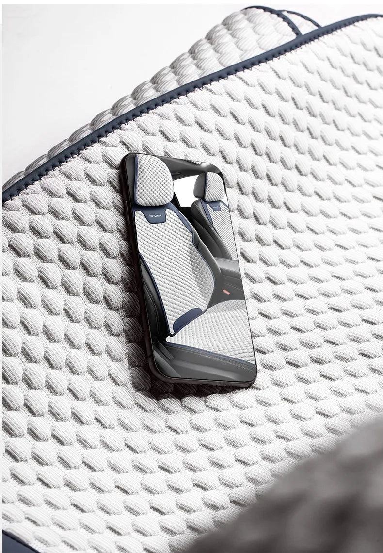 Ice Silk Car Seat Cushion Ventilation Comfortable, Durable Four Seasons Universal Split Single Car Front Seat Cover