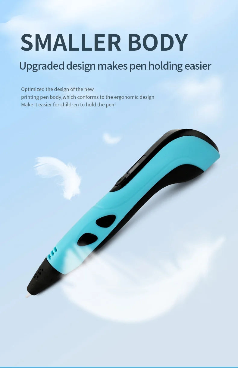 2024 New 3D Printing Pen 3D Pen for Children with Power Adapter 50M PLA Filament Travel Case Birthday Christmas Gift for Kids