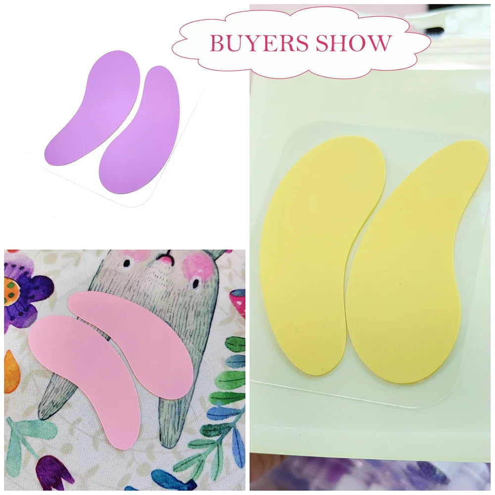 Hot 1Pair Reusable Under Eyelash Pads Silicone Stripe Lash Lift Eyelash Extension Eye Patches Under Eye Gel Patch Makeup Tools