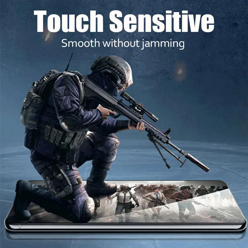 2PCS Fingerprint Unlock Tempered Glass For Samsung Galaxy S25 S24 Ultra S23 S22 Plus S21FE S23Fe S24Fe Screen Protector Glass