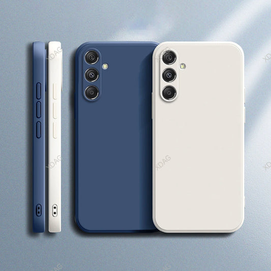 Original Phone Case for Samsung Galaxy M35 5G 6.6" SM-M356B SM-M356B/DS Soft Simple Liquid Silicone Camera Protection Back Cover