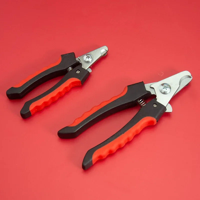 Professional Pet Nail Clippers Heavy Duty Stainless Steel Sharp Blade Safe Hook Grooming Tool  Dogs Cats Rabbits Small Animals