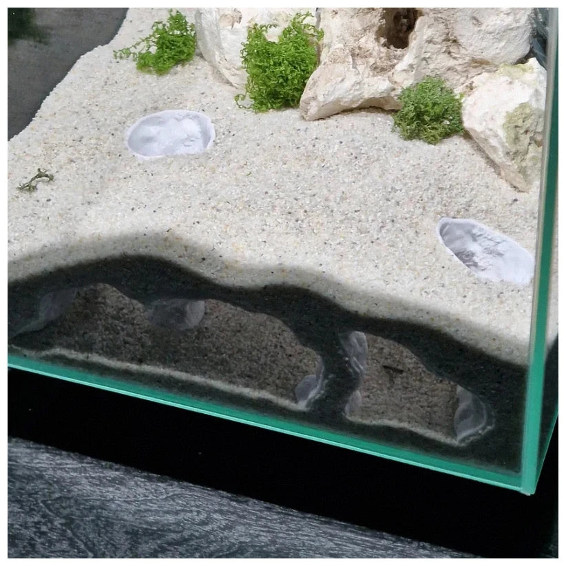 Fish Tank Underground Cave for Fish Shrimp Reptile Shelter Hiding Houses, Landscaping Ornaments 3D Printing Aqaurium Decorations