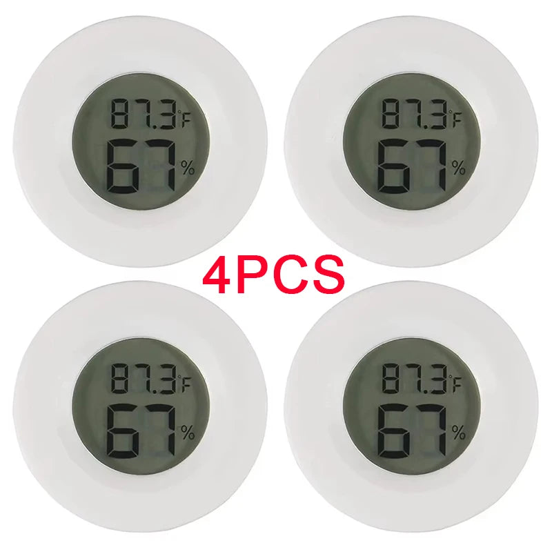 4PCS LCD Digital Thermometer Hygrometer Indoor Room Electronic Temperature Humidity Meter Sensor Gauge Weather Station Home ﻿