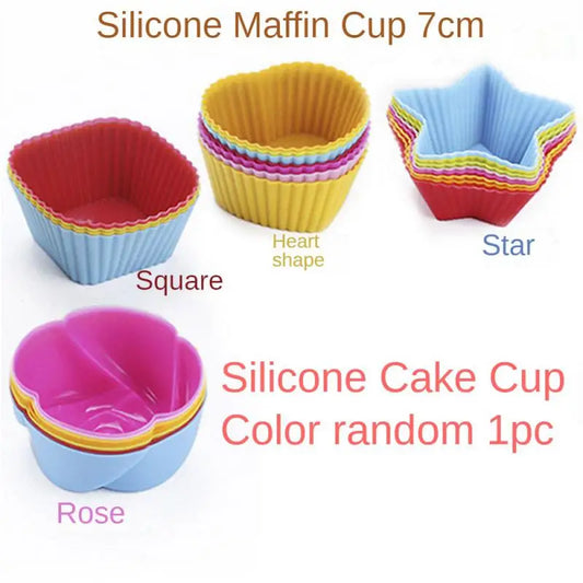 1/3/5PCS Cake Mold Silicone Rectangle Soft Muffin Cupcake Liner Bake Cup Mold Candy Mold Form Bakeware Baking Dish Free Shipping