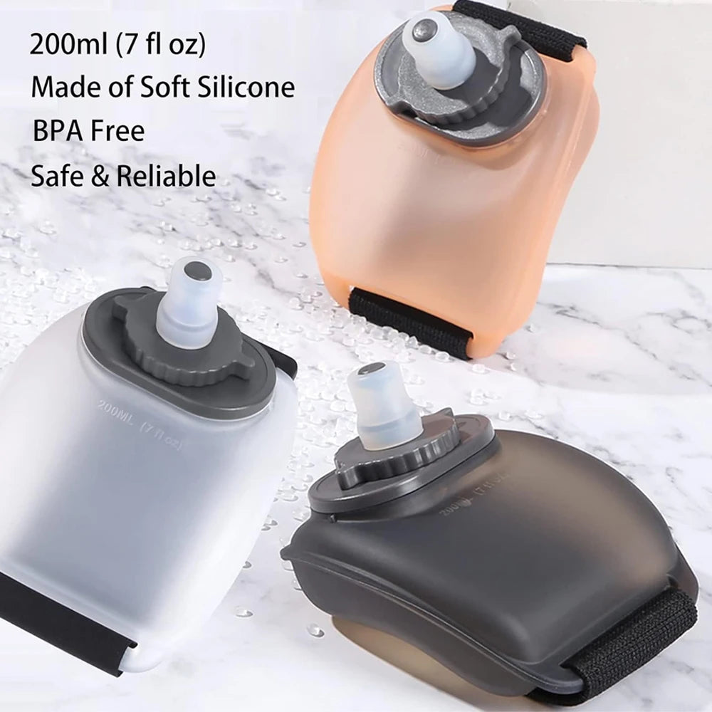 1Pcs Sports Arm Water Bottle, Silicone Wrist Mounted Water Cup for Running Cycling Hiking, Hands-Free Hydration for Outdoor Work