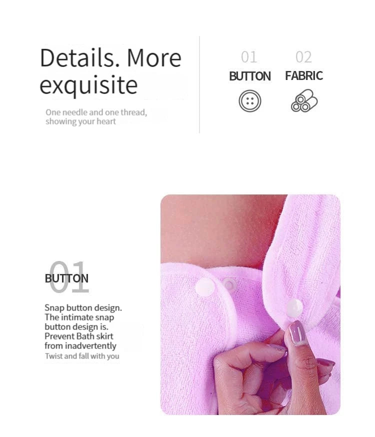 Cartoon Wearable Bath Towel Fiber Polyester Brocade Bath Skirt Thickening Absorbent Soft Wipe Bath Towel Beach Towel Sling