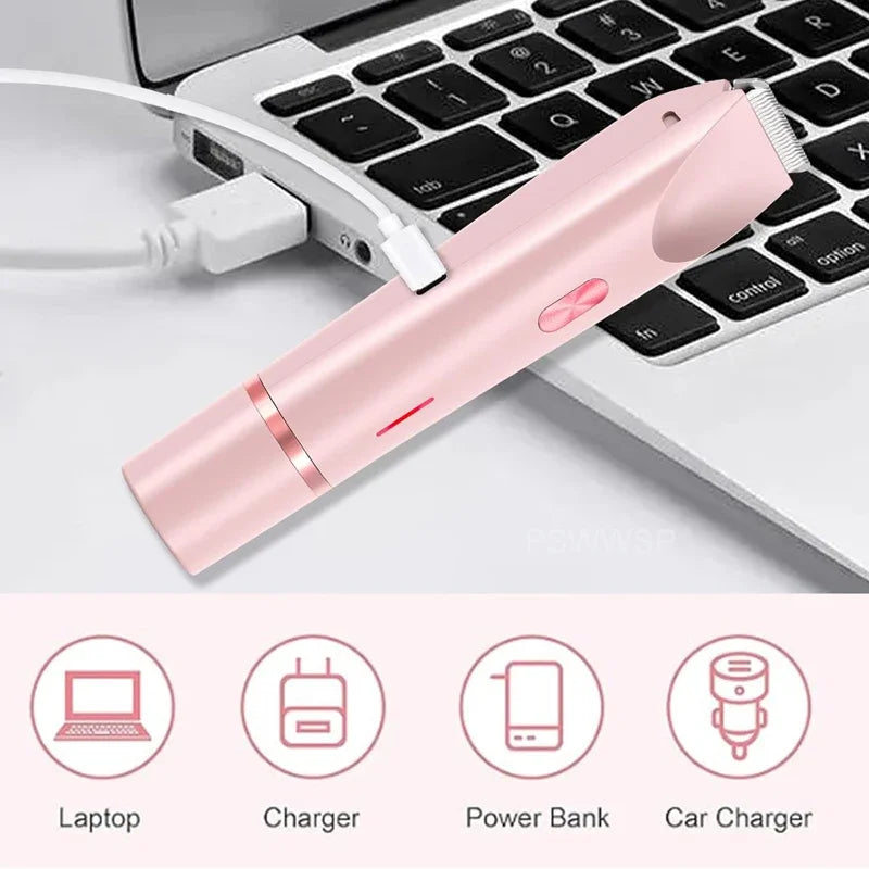 Electric Epilator Women's Razor Painless Women's Beard Epilator Women's Leg Bikini Body Hair Trimmer Women's Facial Epilator