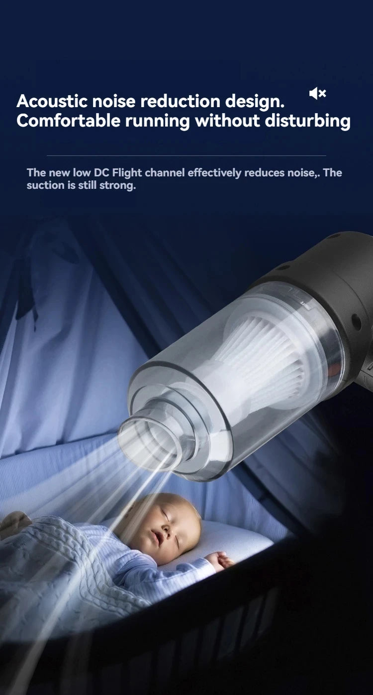 Mini  Vacuum  Ultra  High  Power  Wireless  Portable  Handheld  Car  Vacuum  Cleaner  Car  Cleaning  Accessories