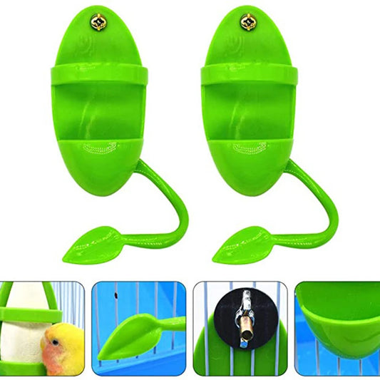 3/2/1PC Pet Parrot Feeder Hanging Cage Fruit Vegetable Container Feeding Cup Cuttlebone Stand Holder Pet Cage Accessories Suppli