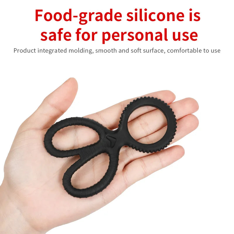 Cock Ring Silicone Penis Lock Rings Male Reusable Delay Ejaculation Ring Scrotum Bondage Goods Couple Cock Erection Erotic Toys