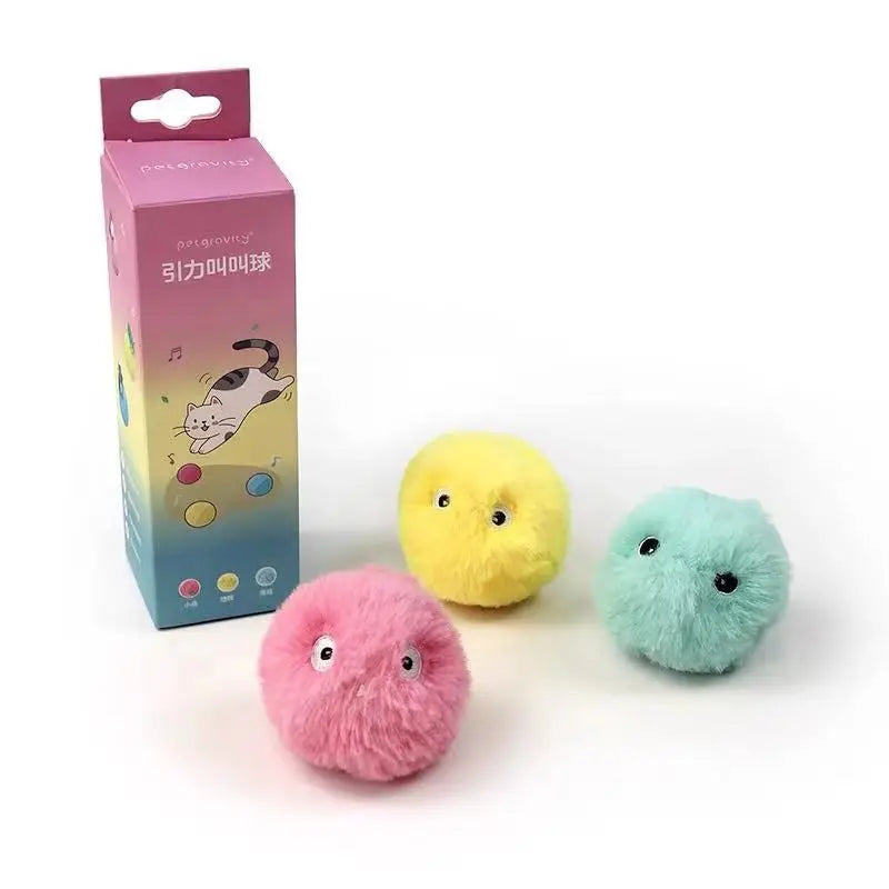 Smart cat and dog toys palla interattiva peluche Electric catnip training toys kittens and puppies touch vocal pet plush bark ba