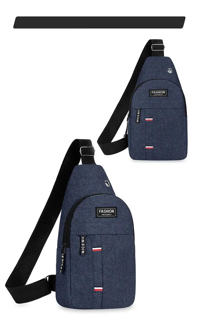 New Men Shoulder Bags Chest Bag Multifuncional Crossbody Bags Travel Sling Bag Men's Chest Bag Cross Body Chest Bag for Men Bag