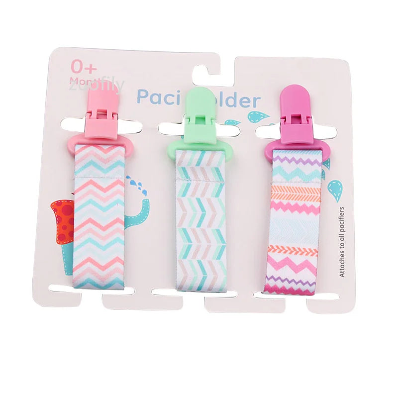 3 Pcs/Set Baby Pacifier Clips Pacifier Chain Dummy Clip Nipple Holder For Nipples Children Pacifier Clip Soother Holder attache