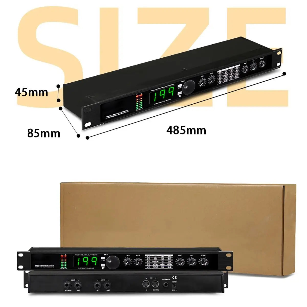 Professional digital reverberation multi effect DSP processor audio processor equalizer