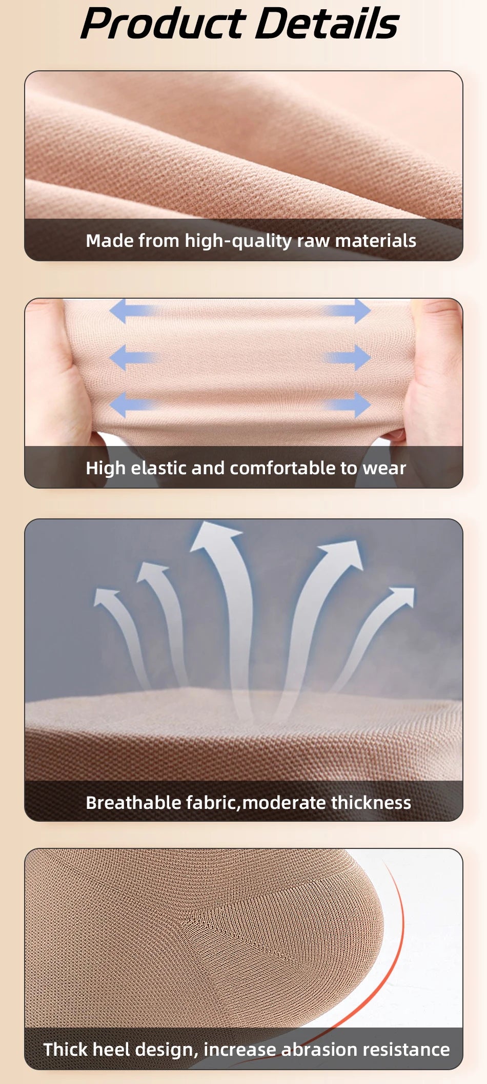 Medical Compression Pantyhose Stocking 20-30mmHg Women Thighs Open Toe Class 2 Pressure Support Varicose Vein Stocking Plus Size