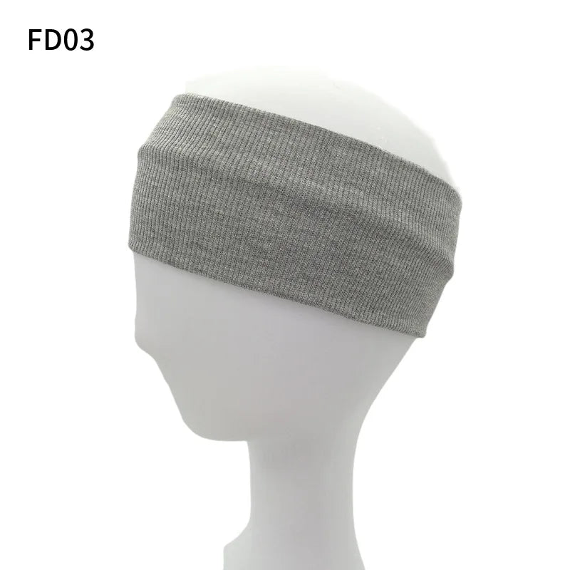 1PC Sports Cycling Wash Face Hairbands Soft Korean Cotton Knitted Headband For Women Girls Bandanas Fashion Hair Accessories.