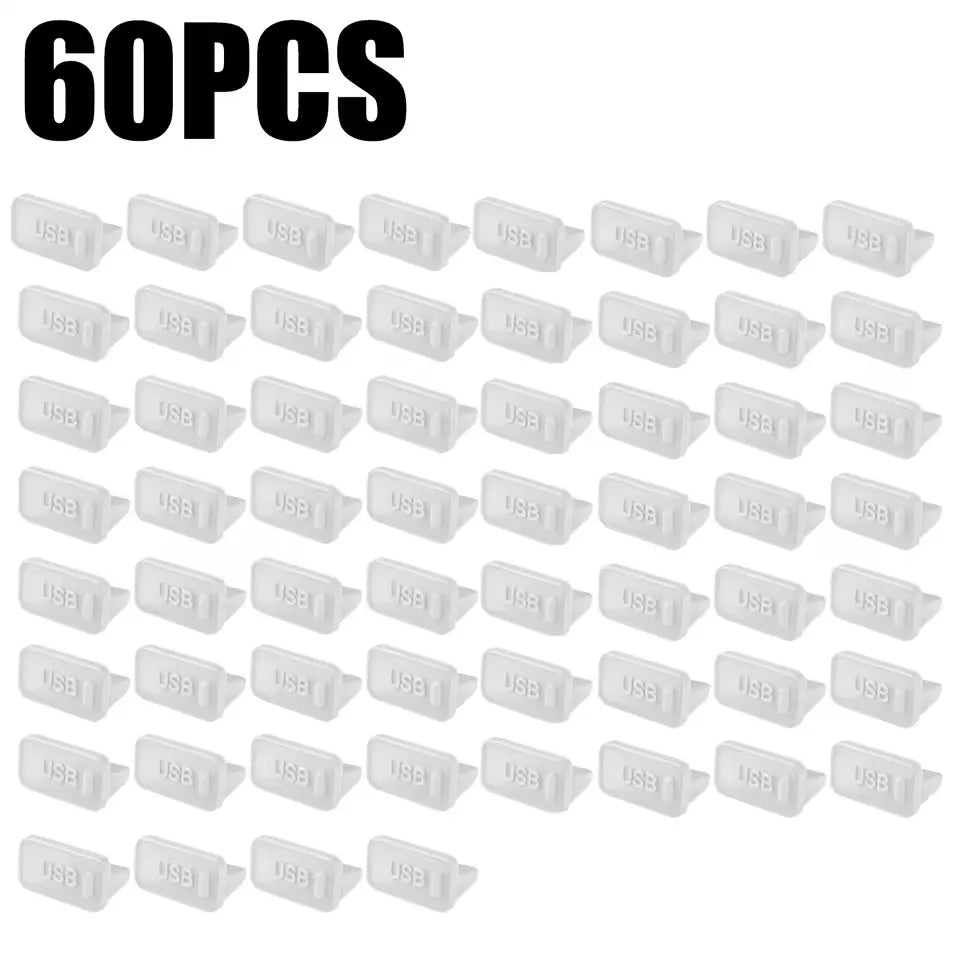 Dust Plug for USB -A Charger Port Cover Cap Female Jack Universal Silicone Dustproof USB-A Ports Protector PC Notebook Laptop