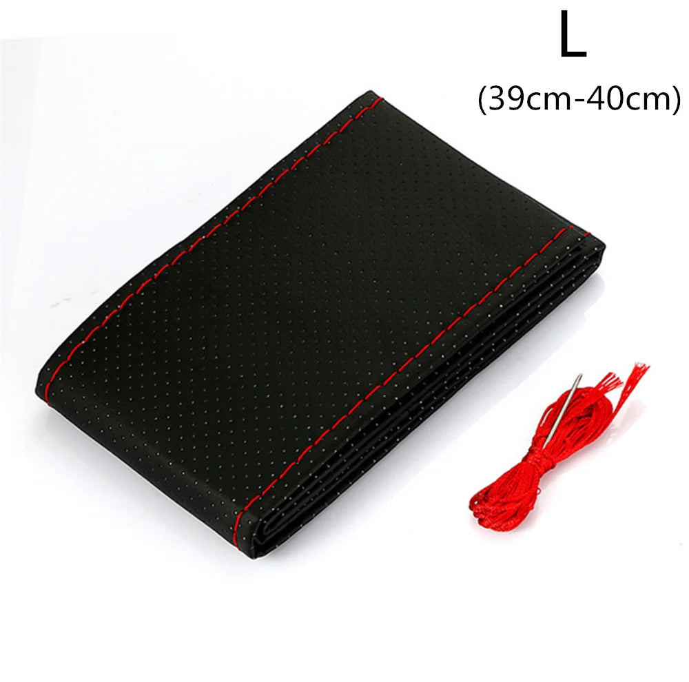 Universal car parts hand sewing steering wheel cover 36 38 40CM for Kia Provo K9 Cross Carens CUB Trackster Ray K2 Naimo
