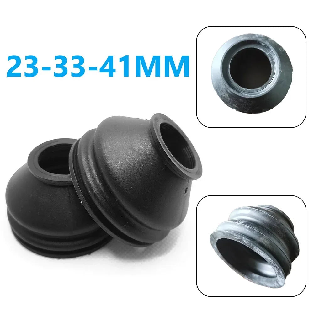 2Pcs Universal Tie Rod End And Ball Joint Dust Silicone Boots Cover 2288 23*33*41MM Clip-On Black  Ball Joints Accessories