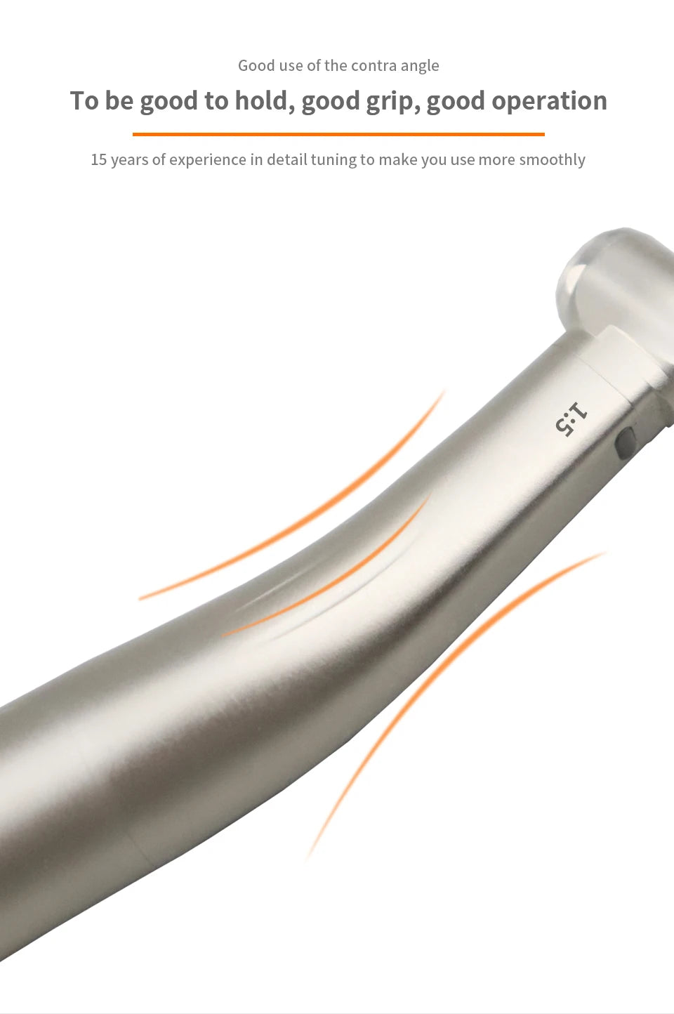 Myricko Dental  For 1:1/1:5 Bule Fiber Optic Contra Angle Low Speed Handpiece Push Button Dentistry Instrument Tools