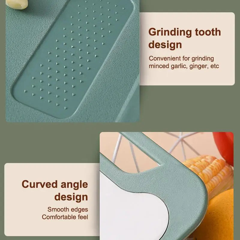 Double-sided Multifunctional Cutting Board Vegetables And Meat Chopping Cutting Board Two Sides Stainless Steel Plastic