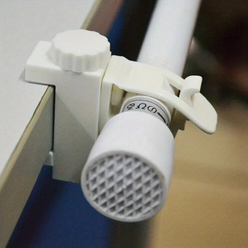 2pcs/set Space-Saving Curtain Rod Brackets - Easy Install, Durable Metal Wall Hooks for Home Decor
