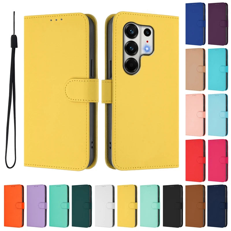 For Funda Tecno Camon 50 Pro 4G Case Candy Solid Color Flip Cover on for Tecno Camon 50 pro 4G CN5c Leather Phone Case Coque