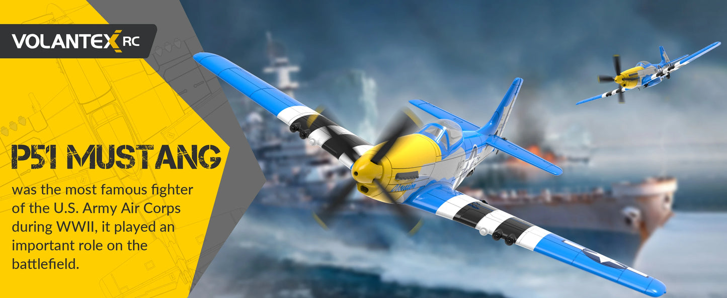 Volantex New Spitfire RC Plane EPP 400mm Wingspan RC Fighter One Key Aerobatic 2.4G 4CH RTF Warbird Plane