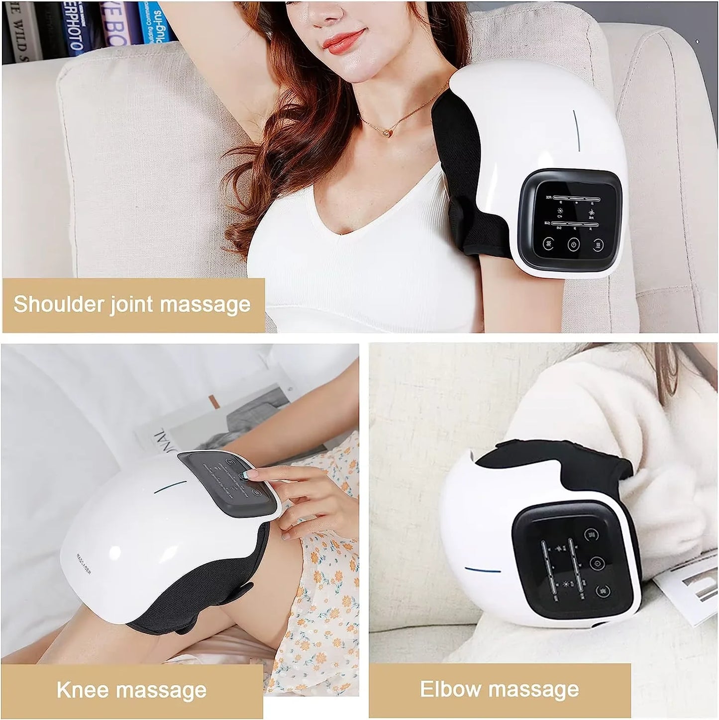 Multifunctional Smart Cordless Knee Massager Vibration Knee Relaxing Massage Machine Joint Knee Device Gifts for Grandma Grandpa