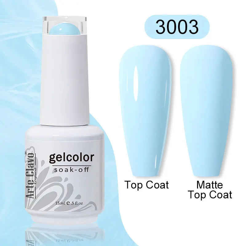 Arte Clavo 15ml Gel Polish Hybrid Varnishes 179 Colors Nails Art For Manicure Soak Off UV Need Top Base Primer Gel Nail Polish