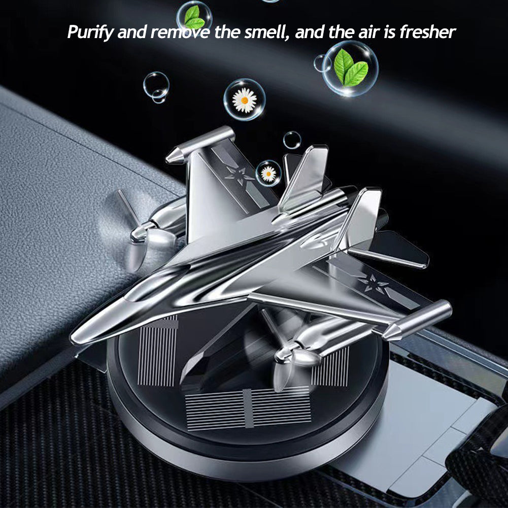 Car Perfume Aromatherapy Car Solar Power Car Air Freshener Airplane Rotating Aromatherapy Oil Diffuser Lasting Fragrance
