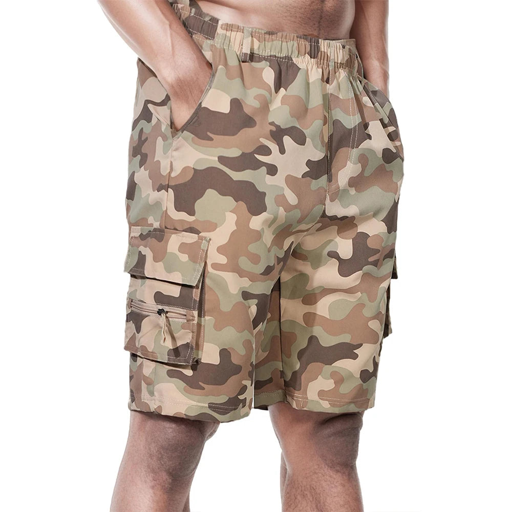 Men's Cargo Shorts Big Size Sports Knee Shorts Classic Short Pants Streetwear Straight Loose Work Casual Street Shorts