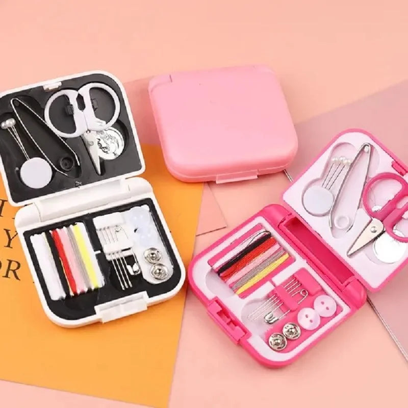 Square Mini Sewing Kits Household Sewing Kit DIY for Traveller Beginner Sewing Supplies